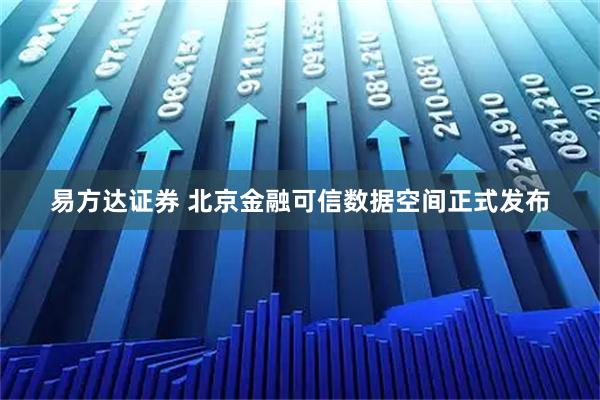 易方达证券 北京金融可信数据空间正式发布